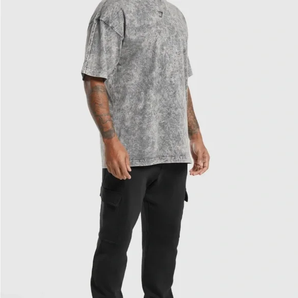 Gymshark Gray Short Sleeve Tee Relaxed Fit - Picture 2 of 2